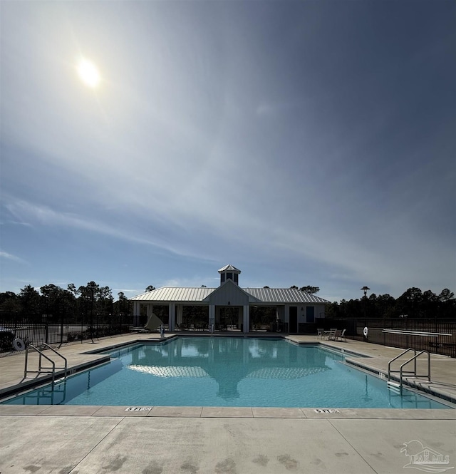 view of pool with a patio area