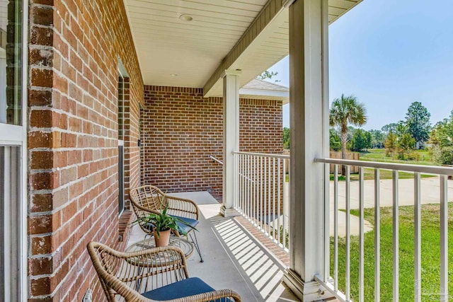 view of balcony