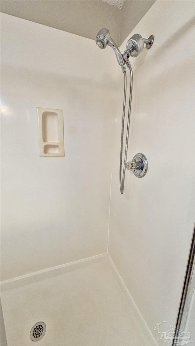 bathroom with a shower