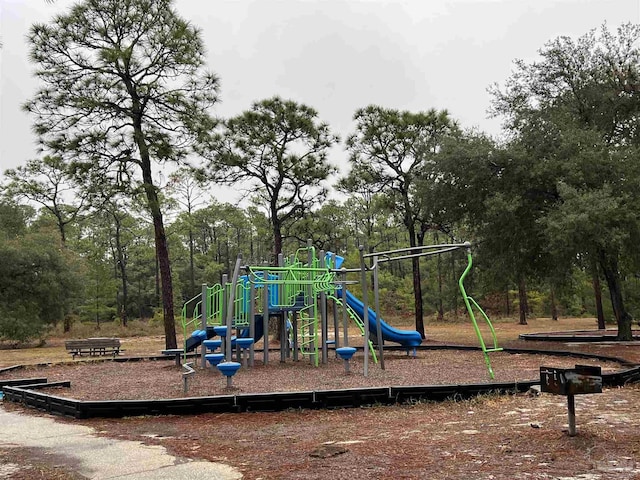 view of jungle gym