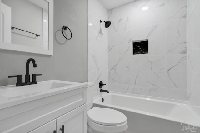 5686 Avondale Rd, Pensacola, FL 32526 - full bathroom featuring vanity, toilet, and shower / bathtub combination