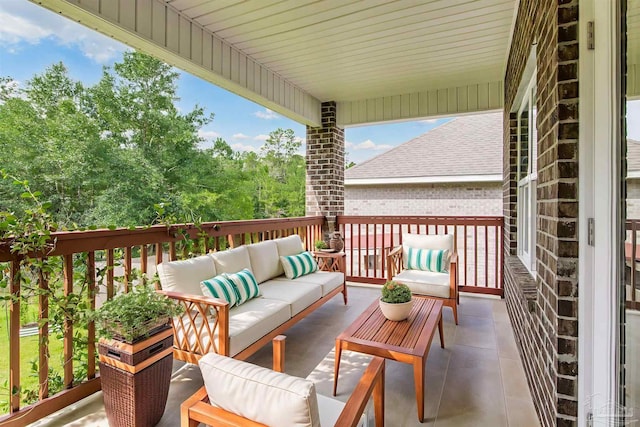 7822 Burnside Loop, Pensacola, FL 32526 - balcony featuring an outdoor living space