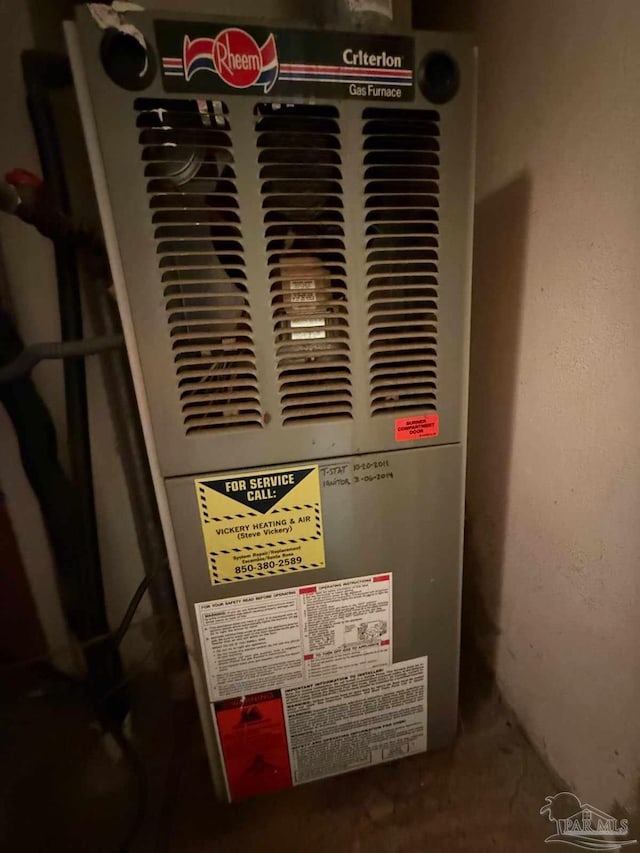 602 Coulter Ave, Cantonment, FL 32533 - utility room featuring heating unit
