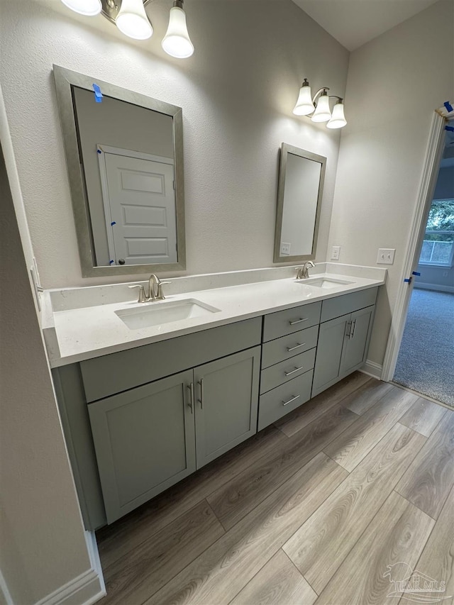 bathroom with vanity