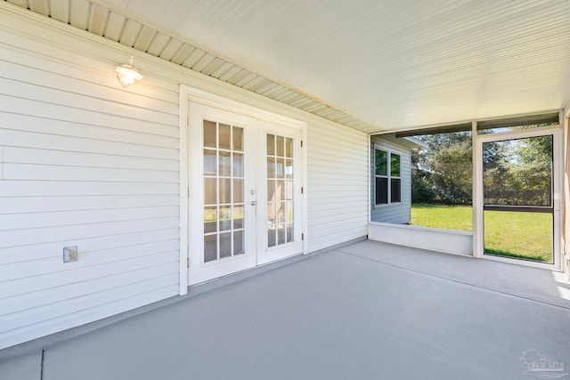 1548 Joseph Cir, Gulf Breeze, FL 32563 - unfurnished sunroom featuring french doors