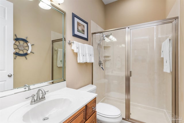 2792 Pga Blvd, Navarre, FL 32566 - full bath with toilet, a shower stall, and vanity