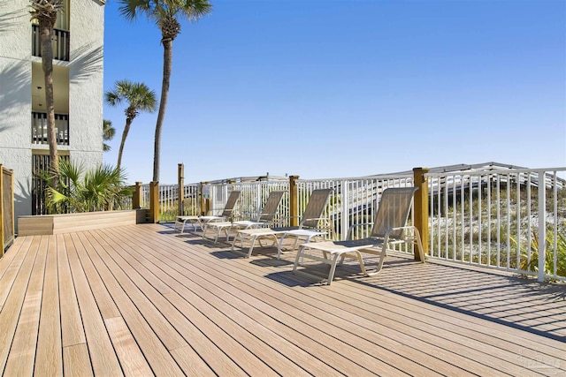 view of wooden terrace