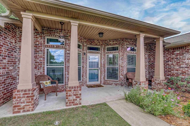 5613 Cane Syrup Cir, Pace, FL 32571 - doorway to property with brick siding