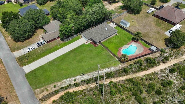 6742 Britt St, Navarre, FL 32566 - bird's eye view of a pool area