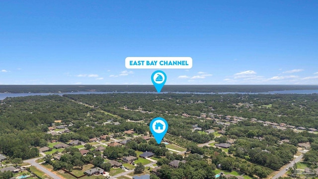 6742 Britt St, Navarre, FL 32566 - bird's eye view of a large body of water and a forest