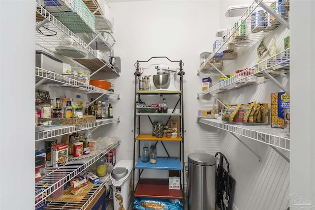 view of pantry