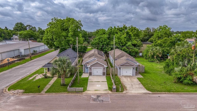 view from above of property