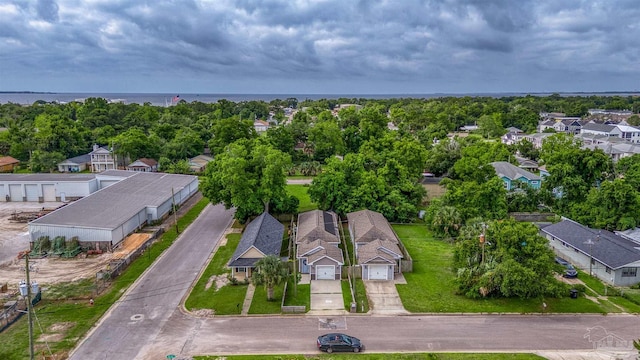 aerial view of residential area