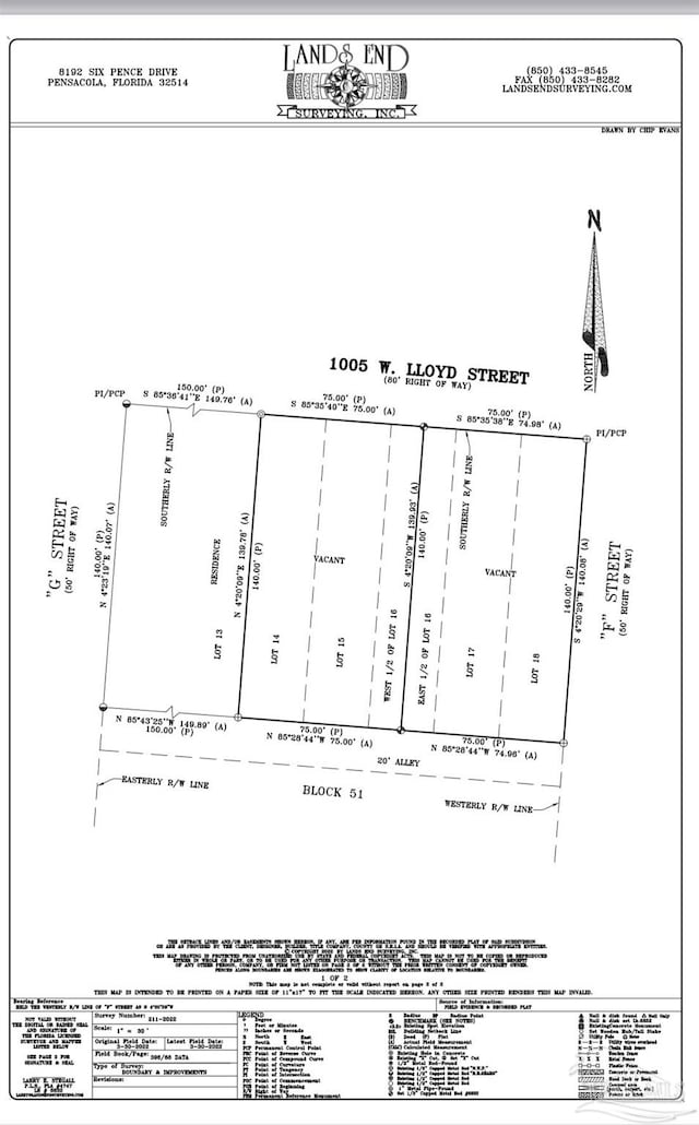 1005 W Lloyd St, Pensacola FL, 32501 land for sale