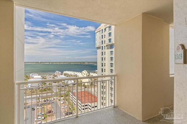 8499 Gulf Blvd Unit 1303, Navarre Beach, FL 32566 - balcony featuring a water view