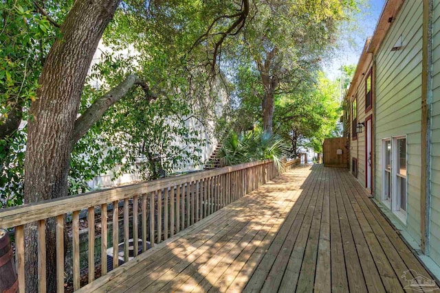 view of wooden terrace