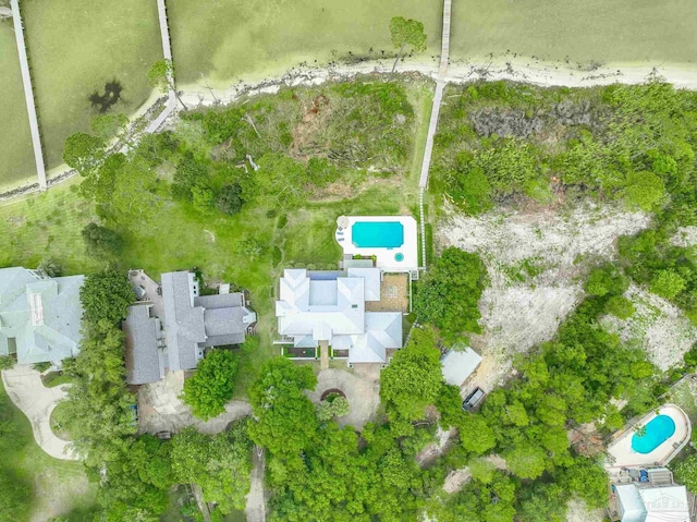 458 Parish Blvd, Mary Esther, FL 32569 - drone / aerial view of a pool