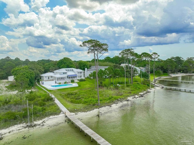 458 Parish Blvd, Mary Esther, FL 32569 - dock featuring a water view