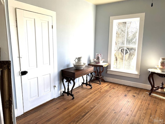 interior space featuring light hardwood / wood-style floors