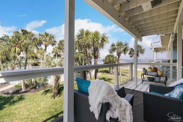 view of balcony