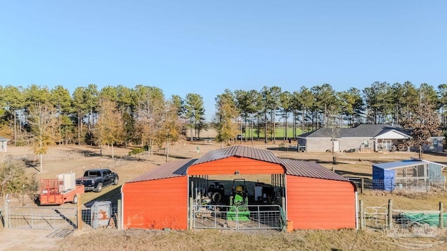 view of horse barn