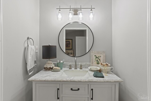 bathroom featuring vanity