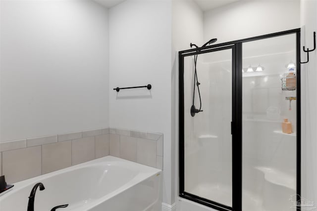 9938 Suwanee Ln, Pensacola, FL 32526 - full bathroom featuring a shower stall and a garden tub