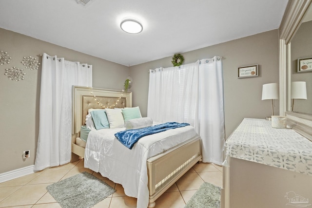 view of tiled bedroom