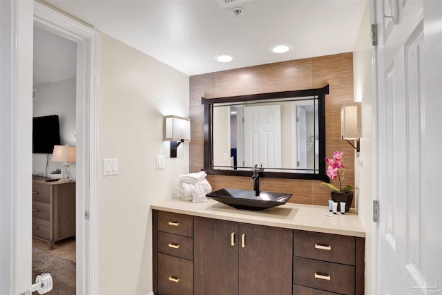 bathroom featuring vanity