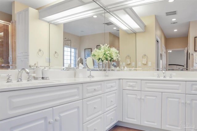 bathroom featuring vanity