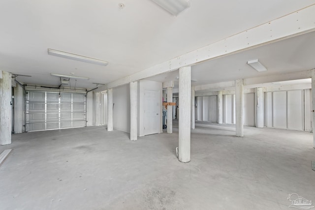 parking garage with a garage door opener