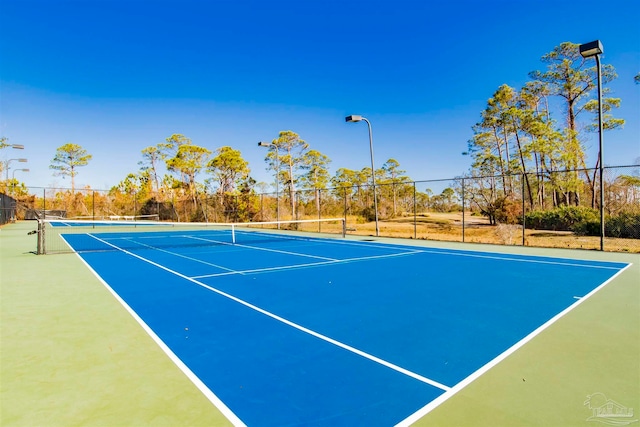 view of sport court