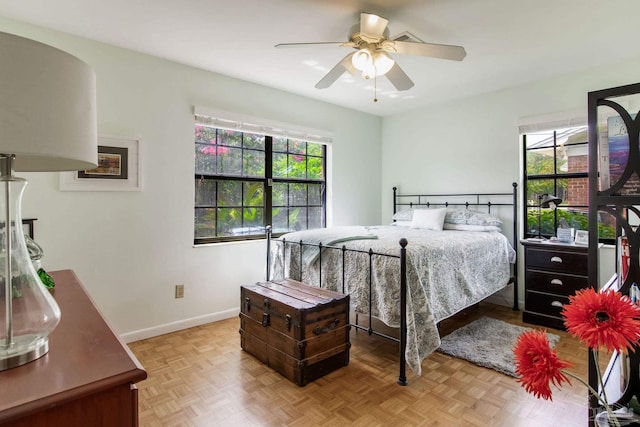 6031 Keating Rd, Pensacola, FL 32504 - bedroom with baseboards and ceiling fan