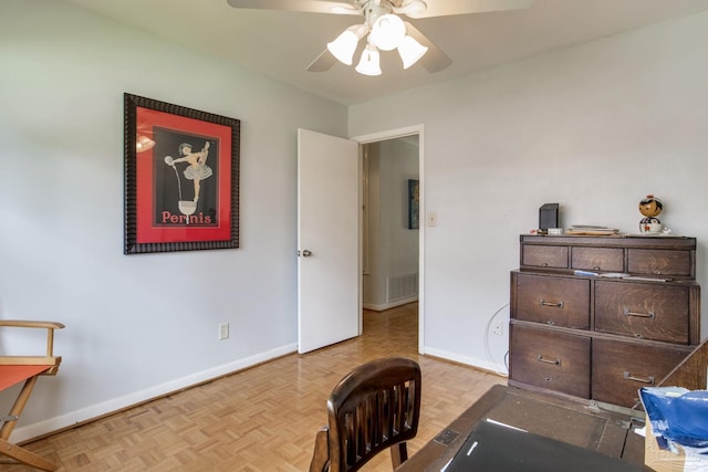 6031 Keating Rd, Pensacola, FL 32504 - office space with ceiling fan and baseboards
