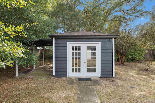 view of outbuilding