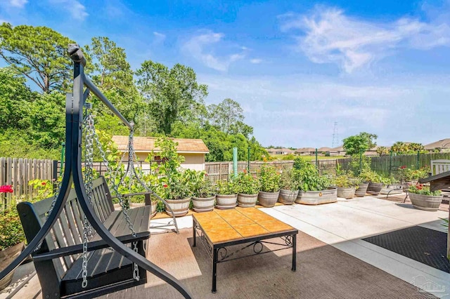 8056 Stream Ridge Rd, Pensacola, FL 32526 - view of patio / terrace with a fenced backyard