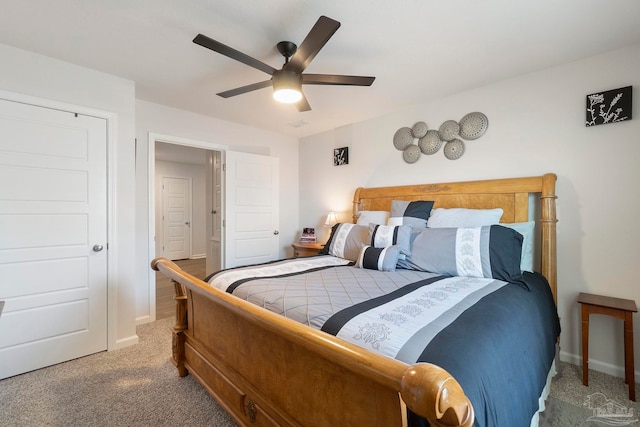 6173 Native Dancer Way, Pensacola, FL 32526 - carpeted bedroom with baseboards and ceiling fan