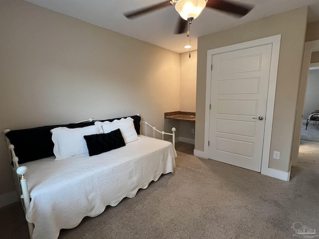 1792 Galvez Dr, Gulf Breeze, FL 32563 - bedroom featuring ceiling fan and carpet