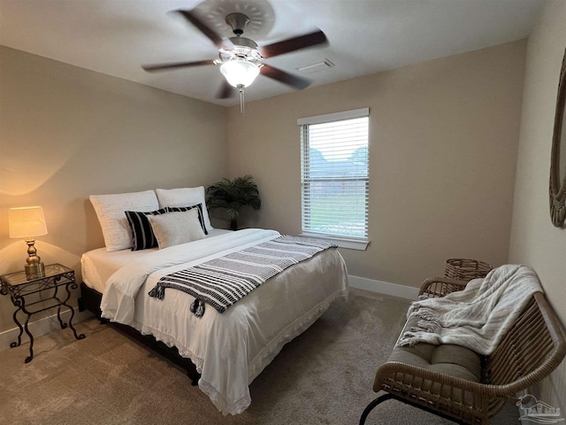 1792 Galvez Dr, Gulf Breeze, FL 32563 - bedroom with ceiling fan and carpet flooring
