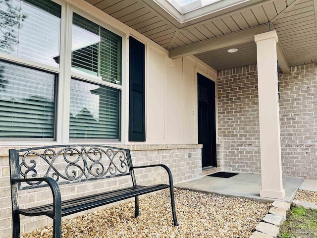 1792 Galvez Dr, Gulf Breeze, FL 32563 - doorway to property featuring covered porch