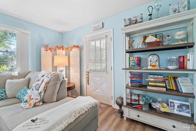 bedroom featuring hardwood / wood-style floors