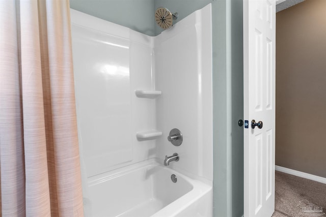 917 Broken Arrow Ln, Pensacola, FL 32533 - full bath with shower / bath combo and baseboards