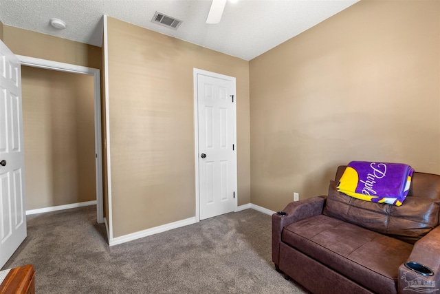 917 Broken Arrow Ln, Pensacola, FL 32533 - sitting room with carpet, baseboards, and a ceiling fan