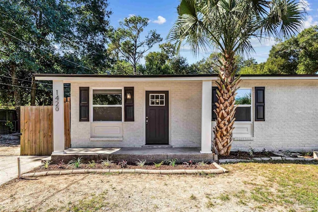 view of ranch-style home