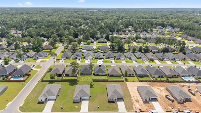 5726 Dunridge Dr, Pace, FL 32571 - aerial view of residential area with a forest