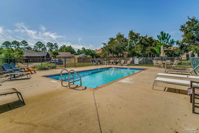 view of pool with a patio area