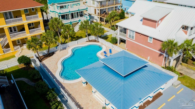 view of pool with a patio