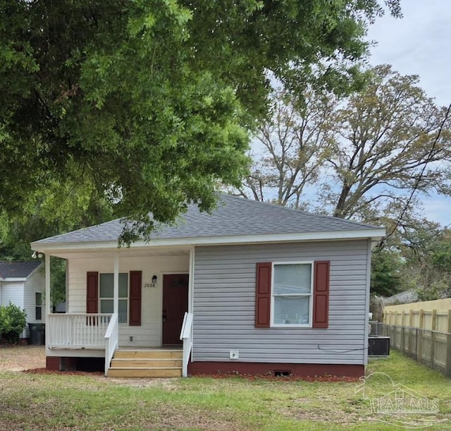 2008 Augusta Ave, Pensacola, FL 32507 - view of front facade featuring a shingled roof and covered porch