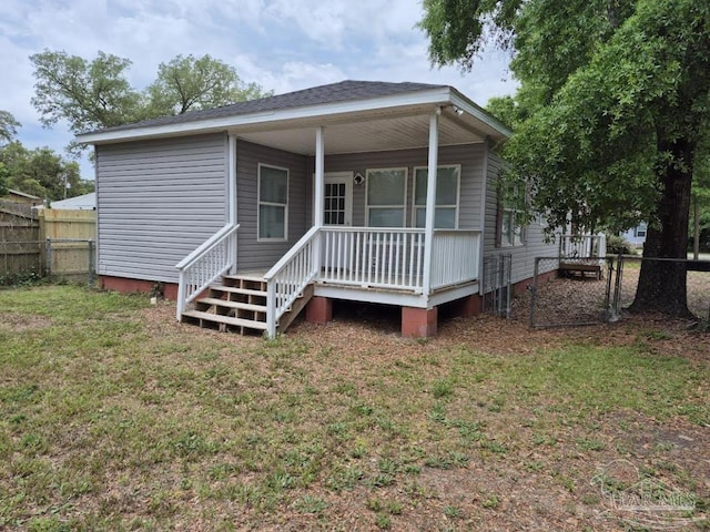 2008 Augusta Ave, Pensacola, FL 32507 - back of property with a porch