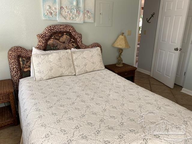 view of tiled bedroom